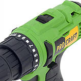 Акумуляторний шуруповерт 12В Procraft PA12Li COMPACT, Шуруповерт на акумуляторі Прокрафт 1,5А/год, Гарантія 3 роки, фото 5