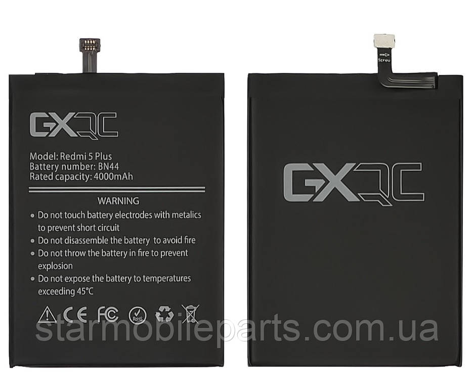 Акумулятор GX Xiaomi RedMi 5 Plus / BN44 (Li-ion 3.85V 3900mAh)
