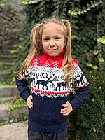 Новорічний дитячий светр із оленями, фото 2