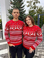 Новорічні парні светри з оленями, фото 2