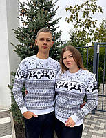 Новорічні парні светри з оленями, фото 4