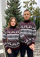 Парні светри з оленями до Нового року, фото 2