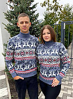 Парні светри з оленями до Нового року, фото 4