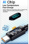 Essager кабель Type-C - Type-C 100 Вт 7A c цифровим дисплеєм потужністю 1 метр, фото 6