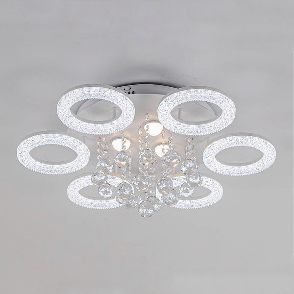 Ультрасучасна Led-люстра на 138W з пультом, освітлення на 20 м², FP-23514-6+3