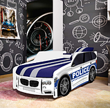Ліжко-машинка 80*180 P005 BMW Police PREMIUM з механізмом, фото 3
