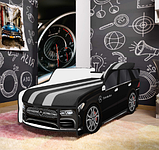 Ліжко-машинка 80*180 P006 Mercedes-Benz Чорний PREMIUM, фото 2