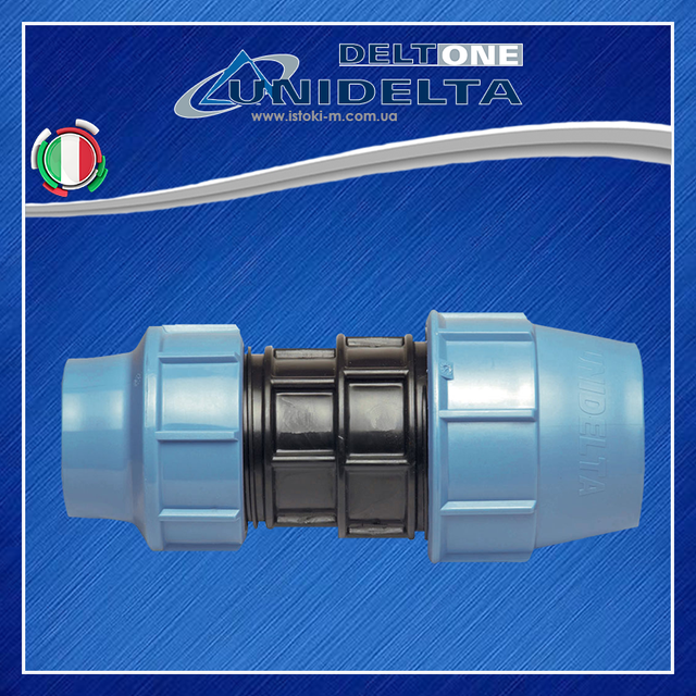 Муфта редукционная прямая компрессионное соединение для полиэтиленовых труб 50 х 25 мм PN16 PP-B Unidelta 1002 Муфта редукционная для полиэтиленовых труб 50х32 мм_Муфта редукционная 50х32 мм Unidelta 1002_Unidelta 1002_Муфта компрессионная переходная 50х32 мм Unidelta 1002_Муфта компрессионная переходная Unidelta 1002 Ду 50х32_Муфта редукционная Unidelta 1002 PN16 PP-B d50x32 мм_Муфта зажимная редукционная 50х32 мм Unidelta 1002_Муфта зажимная редукционная 50х32 мм для полиэтиленовых труб_Муфта редукционная для полиэтиленовых труб d50х32 мм_Муфта редукционная для полиэтиленовых труб 50х32 мм Unidelta 1002_Муфта редукционная d50х32 мм Unidelta 1002_Муфта редукционная 50х32 полипропиленовая PN16 для пэ трубы_Муфта соединительная переходная для полиэтиленовых труб 50х32 мм_фитинги для полиэтиленовой трубы_фитинги компрессионные соединительные для полиэтиленовых труб_Муфта для быстрого соединения полиэтиленовых труб_Муфта редукционная для быстрого соединения полиэтиленовых труб_Муфта переходная для быстрого соединения полиэтиленовых труб_Муфта компрессионная редукционная 50х32 мм_Unidelta_Муфта редукционная Unidelta