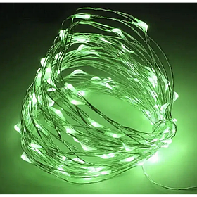 Гірлянда на батарейках + USB 20m 200 led Зелена 7297