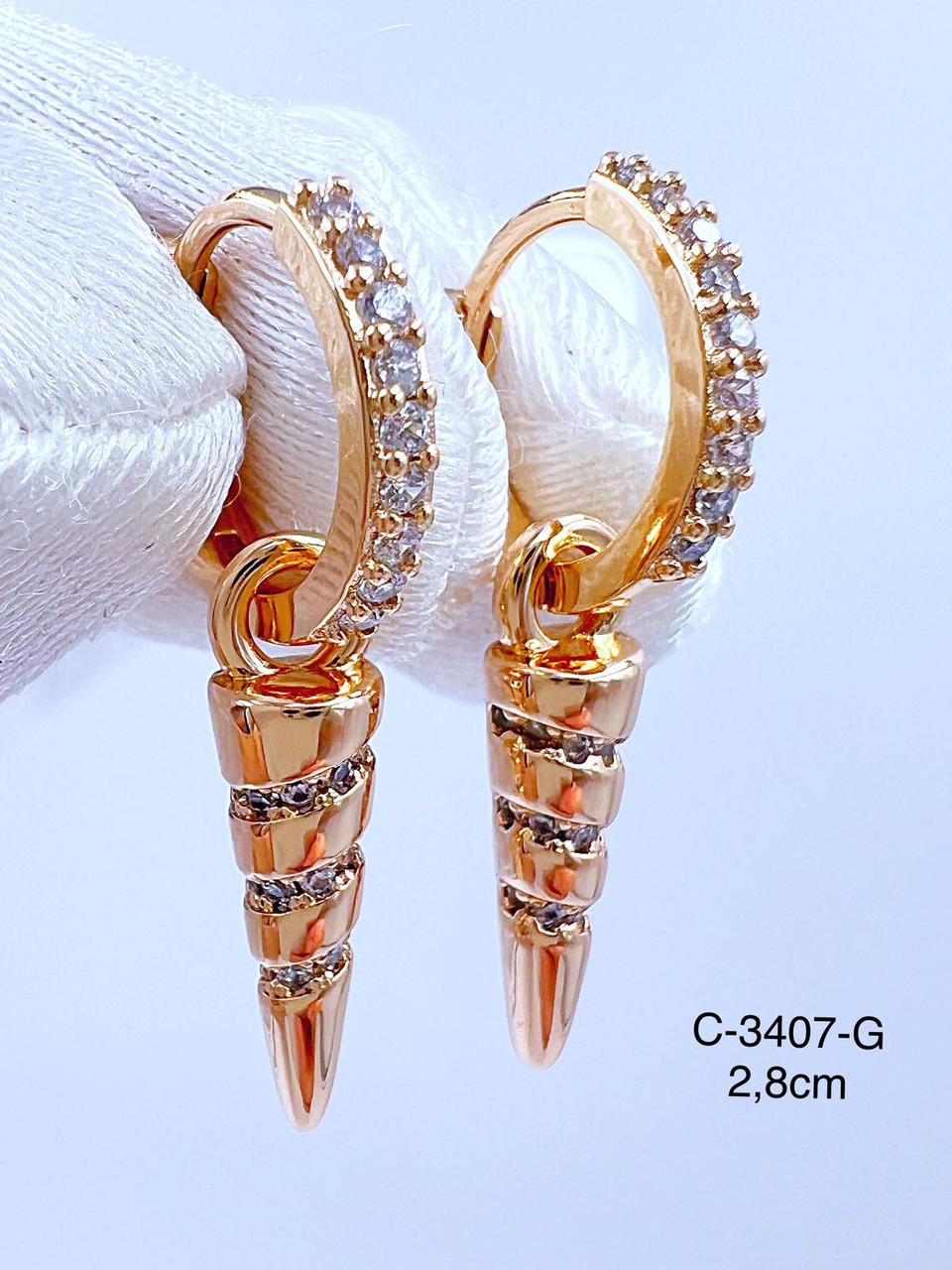 Сережки Xuping позолота