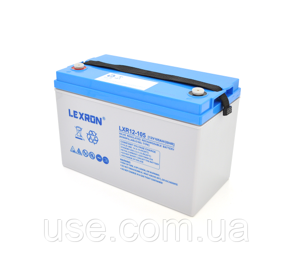 Акумулятор 105Ач Gel, гелевий, 12 В, вольт, V, 105 Ah, а*год, ач, 12-105, 105 ампер-годин, 12 Volt, АКБ