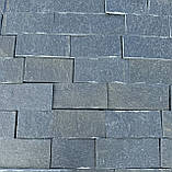 Фасадна плитка із сланцю сіра для цоколя, фасаду, облицювання будинку, фото 5