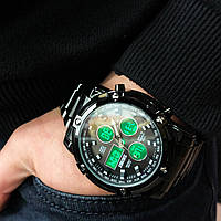 Годинник наручний чоловічий SKMEI 1389BK BLACK, водонепроникний чоловічий годинник. Колір: чорний