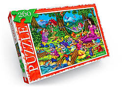 Пазли дитячі Білосніжка та 7 гномів, 260 елементів, Danko Toys (C260-12-09)