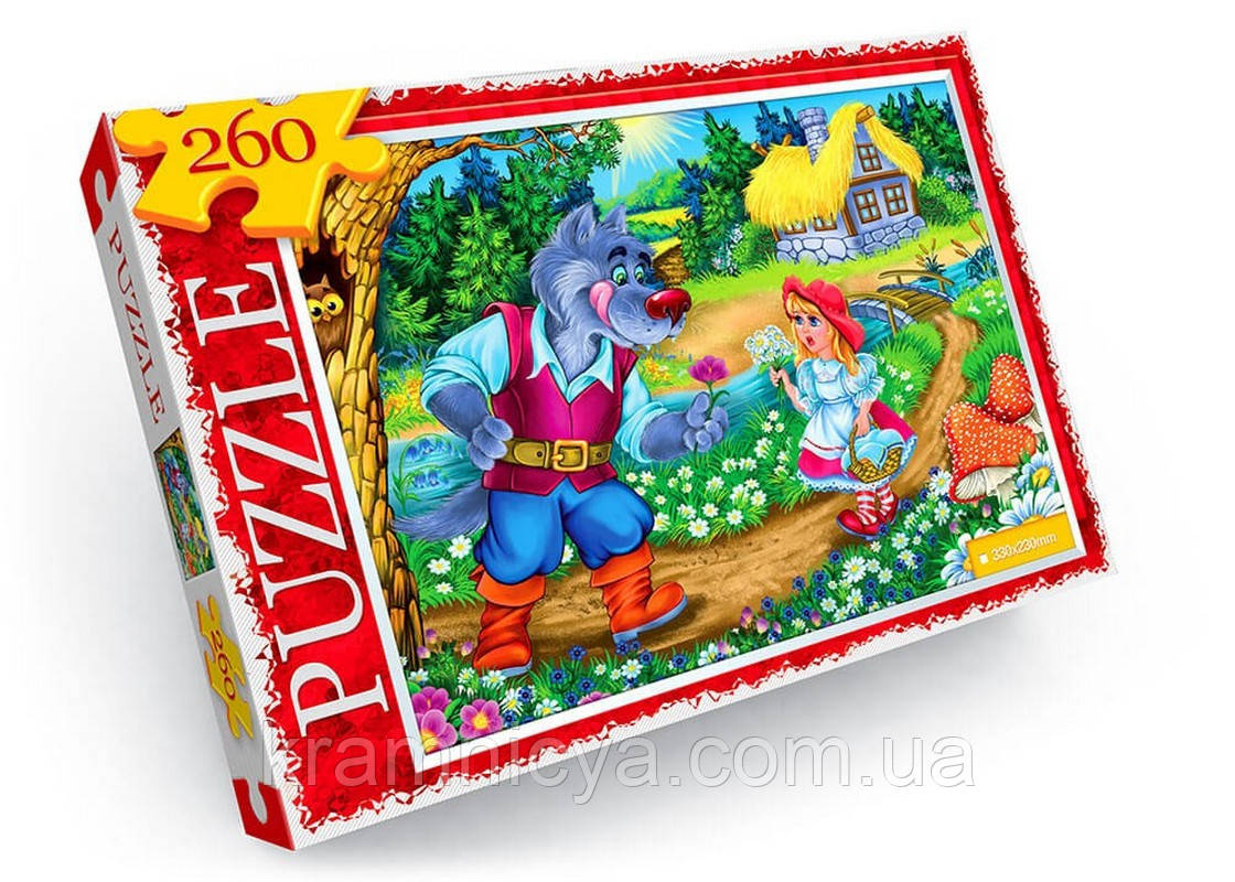 Пазли дитячі Червона шапочка, 260 елементів, Danko Toys (C260-12-11), фото 1