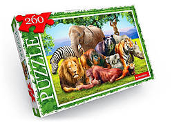 Пазли дитячі Тварини Африки, 260 елементів, Danko Toys (C260-13-07)