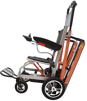 Електричний гусеничний сходовий підіймач з вбудованим кріслом із функцією електроколяски