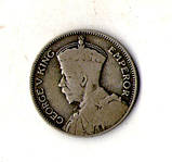 Нова Зеландія › Король Георг V 1 шилінг, 1934 рік срібло №2366, фото 3