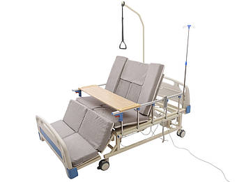 Медичне ліжко з туалетом і функцією бічного перевороту для важкого використання MED1-H01-120. Працює без