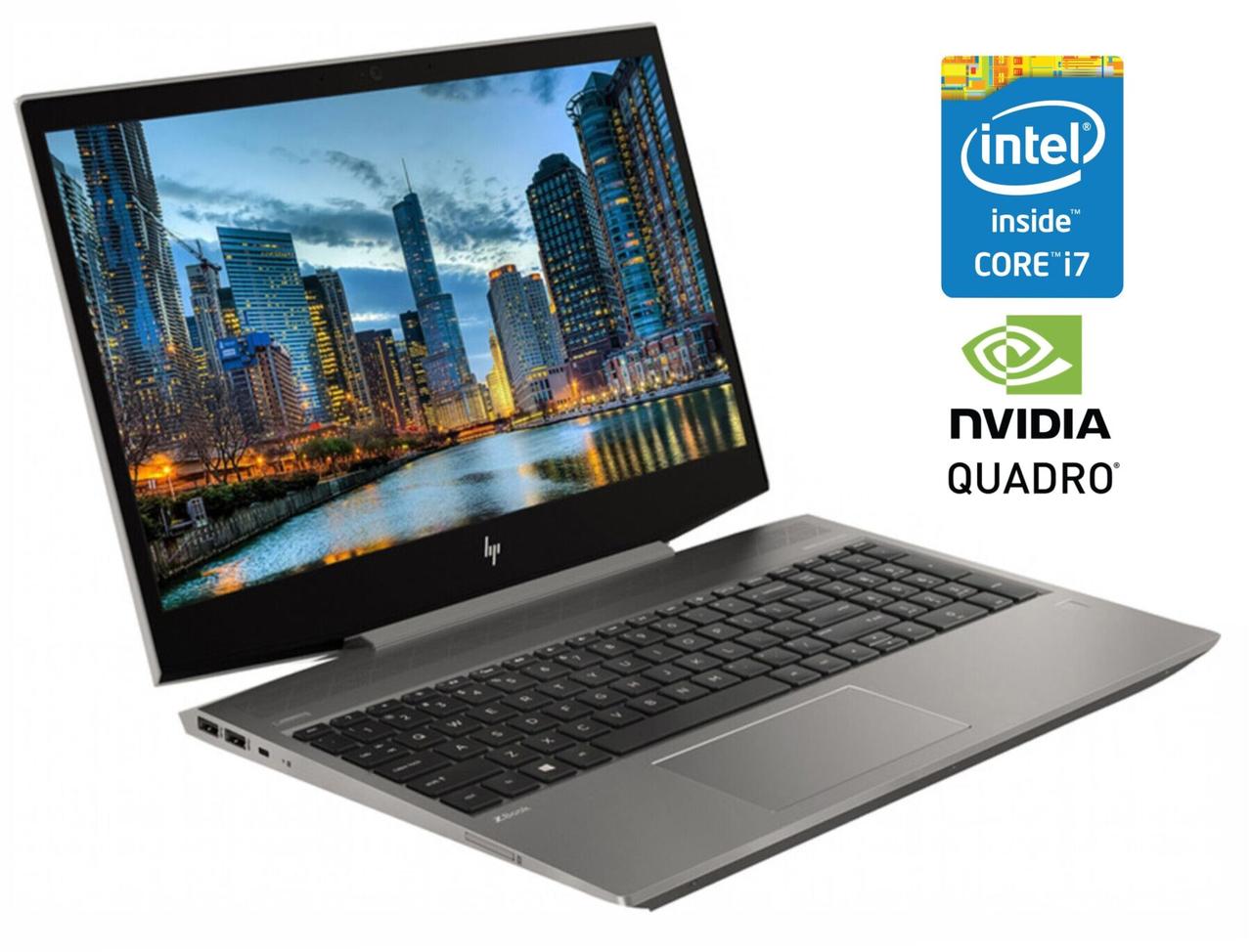 Ноутбук HP ZBook 15v G5/ 15.6" (1920x1080)/ Core i7-8750H/ 16 GB RAM/ 512 GB SSD NVMe/ Quadro P600 4GB