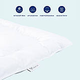 Ковдра зимова полуторна 140х210 см IDEIA штучний пух, для готелів, дому, тепла ковдра біла, фото 5