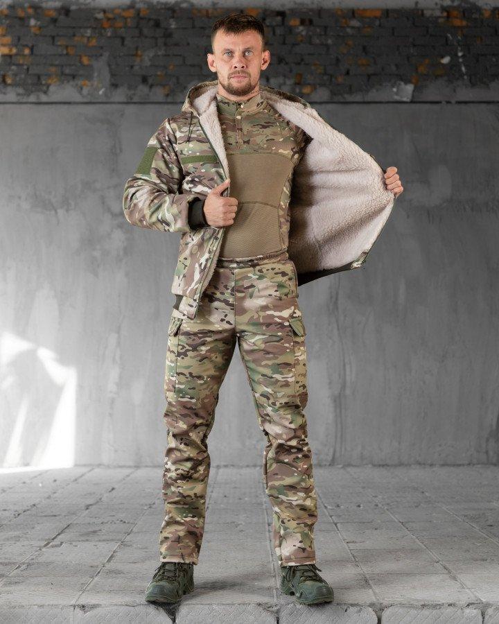 Костюм Softshell польовий KRANG на овчині мультикам ВТ0514 ТМ, фото 1