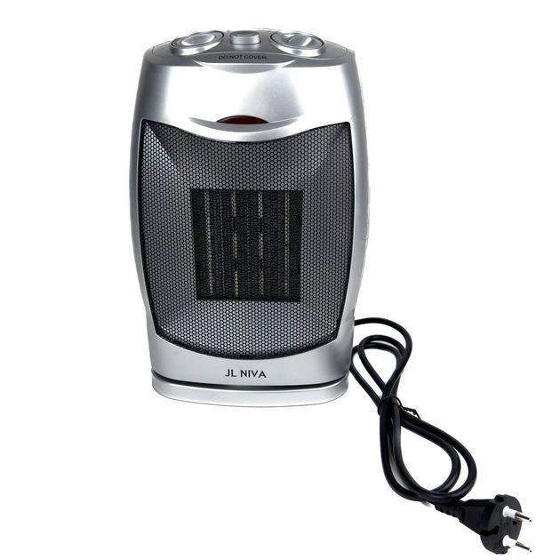 Тепловентилятор керамічний JL NIVA PTC902 1500W Grey з керамічним нагрівальним елементом, фото 1