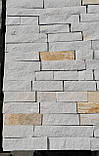 Фасадна плитка із тремоліта слонова кістка камінь для цоколя, фасаду, облицювання будинку, фото 3