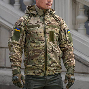 🔥 Куртка Soft Shell "Klos" (Multicam) (непромокальна, тактична, нгу, зсу, мультикам)