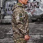 🔥 Куртка Soft Shell "Klos" (Піксель ММ-14) (непромокальна, тактична, нгу, зсу, мультикам), фото 3