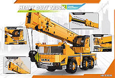 Конструктор дитячий.Підйомний кран ігровий.Будівельна техніка на 657 деталі, фото 3