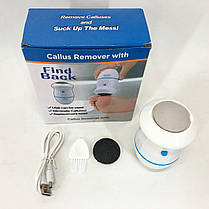 Пилка для п'ят Pedi Vac Callus Remover With, Електрична машинка для SK-890 догляду п'ятами, фото 5