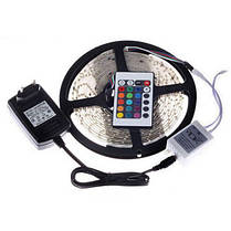 Led стрічка для внутрішнього освітлення 5050 RGB LED 5 м 220 v, Лед стрічка, Гнучка CF-692 лед стрічка, фото 6