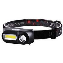 Налобні ліхтарі для активних людей 1804-XPE+COB, Ліхтар на голову на батарейках, ZD-647 Ліхтарик налобник, фото 4