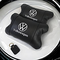 Дорожні подушки Volkswagen, Практична автомобільна подушка на підголовник, VI-201 Автоподушка подарунок, фото 4
