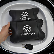 Дорожні подушки Volkswagen, Практична автомобільна подушка на підголовник, VI-201 Автоподушка подарунок, фото 3