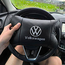Дорожні подушки Volkswagen, Практична автомобільна подушка на підголовник, VI-201 Автоподушка подарунок, фото 4