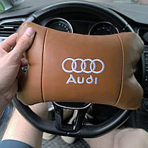 Подушка для водія Audi Ауди, Авто подушка під шию, Подарунок автоаматору, Дорожня подушка EG-765 в автомобіль, фото 4