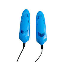 Електрична сушарка для взуття SHOES DRYER, 220V / Електросушарка для сушіння взуття. IW-498 Колір блакитний, фото 5