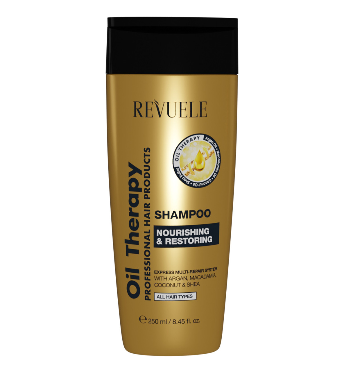 Шампунь для всіх типів волосся "Живлення та відновлення" Revuele Oil Therapy Shampoo 250 мл