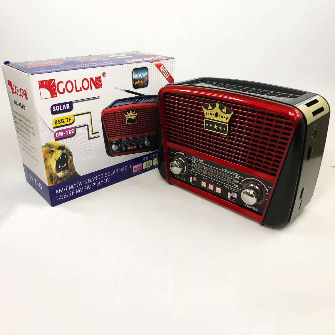 Портативний багаточастотний радіоприймач Golon RX-455S, Радіоприймач з хорошим QU-558 прийомом сигналу