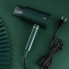 Професійний фен для волосся VGR V-431 потужністю 1600-1800 Вт із режимом холодного повітря. PF-492 Колір: зелений