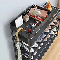 Стелаж для зберігання взуття стійкий Shoe Rack 5 ярусов, Стійка для AT-103 робочого взуття, фото 4