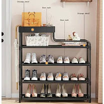Стелаж для зберігання взуття стійкий Shoe Rack 5 ярусов, Стійка для AT-103 робочого взуття, фото 5