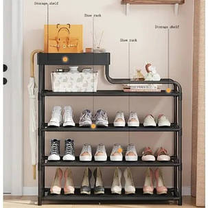 Стелаж для зберігання взуття стійкий Shoe Rack 5 ярусов, Стійка для AT-103 робочого взуття, фото 2