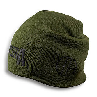 Шапка біні з вишивкою PANTERA Оливковий, фото 3