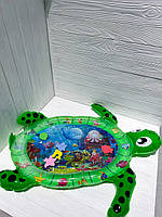 Килимок для немовляти WM-T-2 надувний, водяний, черепаха, розмір 100-84-8см, 2 кольори., фото 3