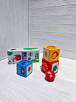 Сортер E7991 вивчення кольорів, фруктів, тварин, в коробці, 25-10-10,5см, фото 2