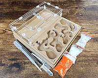 Повний комплект : мурашина ферма "Мега Мрія" + мурахи messor structor (жнець), корм та аксесуари