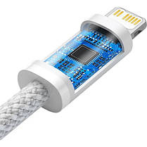 Кабель Baseus Dynamic Series Fast Charging Cable Type-C to Lightning 20W 2m CALD000102 White, фото 4